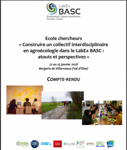 Cover CR Ecole chercheurs agroécologie
